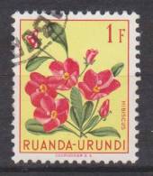 Ruanda-Urundi N° 185 ° USUMBURA - Les Fleurs - 1953 - Oblitérés