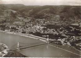 CPSM LA VOULTE SUR RHONE (Ardèche) - Vue Panoramique Aérienne : Le Pont Sur Le Rhone - La Voulte-sur-Rhône