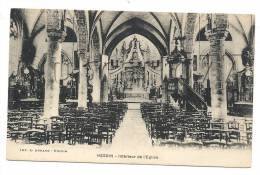 Hesdin (62) : L'intérieur De L'église En 1930. - Hesdin