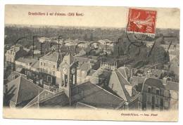 Grandvilliers (60) :Vue Sur Le Côté Nord Du Campanile De La Mairie En 1907. - Grandvilliers