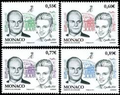 MONACO - 2011 - Mariage Prince Albert II De Monaco - 4v Neufs // Mnh - Unused Stamps