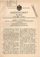 Original Patentschrift - D. Von Zámborszky Und A. Von Dessewffy In Budapest , 1906 , Holzhackmaschine !!! - Machines