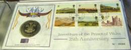 Great Britain 1994 FDC Investiture Of The Prince Of Wales 25th Anniversary - 1991-2000 Dezimalausgaben