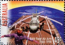 Australia 1998 45c 50th Anniversary Of Royal Navy Fleet Air Arm CTO - Elicotteri