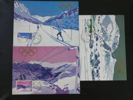 JO Olympic Games Lake Placid 1980 X3 Carte Maximum Maxicard Liechtenstein - Hiver 1980: Lake Placid