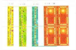 Marshall Islands 1987 Christmas Biblical Verses Blk Of 4 MNH - Marshall