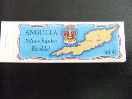 ANGUILLA 1977 25 ANIVERSARIO REINA ISABEL II EN EL TRONO Yvert Nº 238 / 241 ** MNH Carnet - Anguilla (1968-...)