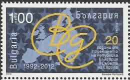 BG 2012-5039 20A°BG IN EU, BULGARIA, 1 X 1v, MNH - Nuevos