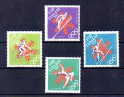 Equateur 1967, Jeux Olympiques D’hivers à Grenoble, 472 / 475**, - Hiver 1968: Grenoble