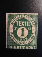 Delcampe - GERMANY Freiburg 1948 Wirtschaftsamt Fashion Mode Moda Textil Textile Vignette Poster Stamp Label Viñeta - Textil