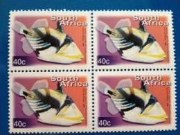 South Africa  2000 - One Block Of 4 Marine Life Sealife Fish Animal Fauna RSA Definitive Stamps MNH SACC 1292 SG 1209 - Unused Stamps