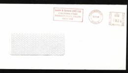 13585 / Cover Lettre Brief DISTRIBUTEURS 1990 FARNBOROGH LESLIE & GODWIN Great Britain Grande-Bretagne Grossbritanni - Maschinenstempel (EMA)
