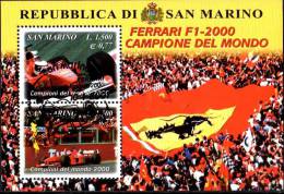 PIA  - SAN  MARINO -  2001  : La Ferrari Campione Del Mondo  -   (SAS  Bf 61) - Blocchi & Foglietti