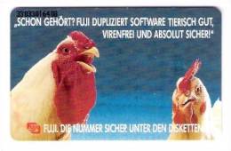 Germany - Fuji - Cock - Chicken - Hahn - Huhn - Bird - K926 03/93 - Private Chip Card - 5.000ex - K-Series : Série Clients