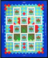 Canada MNH Scott #1607a Sheet Of 12 Plus 5 Labels 45c Maple Leaf Quilt - Canada Day - Neufs