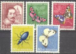 1956 Pro Juventute Zum 163-7 / Mi 632-6 / Sc B257-61 / YT 581-5 Postfrisch/neuf/MNH - Neufs