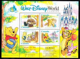 Canada MNH Scott #1621b Souvenir Sheet Of 4 45c Winnie The Pooh - Neufs