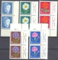 1963 Pro Juventute ER-Paare  Zum 200-4 / Mi 786x-88x;789y-90y / Sc B329-33 / YT 721a-23a;724-25 Postfrisch/neuf/MNH - Nuevos