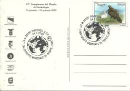 Italia Piacenza 2009 / Championato Mondiale De Ornitologia / Aigle Arend Eagle / Perroquet Papegaai Parrot / 2 Scans - Mechanical Postmarks (Advertisement)