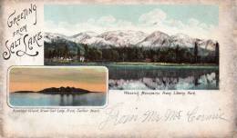 Greetings From Salt Lake City Utah 1900 Postcard - Salt Lake City