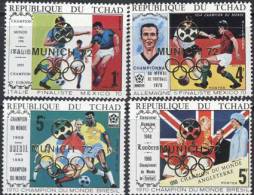 CHAD -  OLYMPIC  GAMES  MUNICH -  1972 GOLD OVERPRINT -  MNH** - 1970 – Mexico