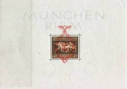 CE1699 Nazi Germany 1937 The Brown Ribbon Jockey Assembly Surcharged M MNH - Blokken