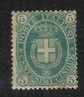 ITALIA REGNO 1879 UMBERTO I CENTESIMI 5 MH - Nuovi