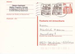 BERLIN P 106 F + ZFr. 2x Berlin 614 Waager. Paar, Gestempelt, 16.4.1998 - Other & Unclassified