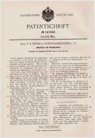 Original Patentschrift - Fa. F. Böhm In Unter - Sachsenberg I.S. B. Klingenthal , 1902 , Akkordeon Mit Schallbechern ! - Musikinstrumente