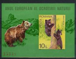 MR649 FAUNA ZOOGDIEREN BEER BEREN MAMMALS BEARS WILDLIFE ** ONGETAND IMPERF ** ROMANA 1980 PF/MNH - Bears