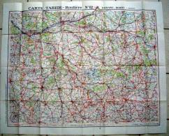 TOURAINE - BERRY (carte Taride) N°12  1/250000  92x70 - Cartes Topographiques