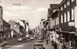 GEVELSBERG, Mittelstraße, Belebte Strassenansicht, Alte Autos, Nicht Gelaufen 1956, Sehr Gute Erhaltung - Gevelsberg