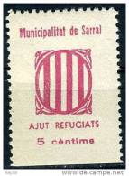 GUERRA CIVIL, ZONA REPUBLICANA** SARRAL (TARRAGONA) - Emisiones Repúblicanas