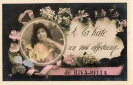 RIVA BELLA (14) Carte Fantaisie Souvenir Fillette - Riva Bella