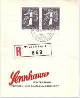 R-Briefteil  Winterthur  (Z26d)            1939 - Zusammendrucke