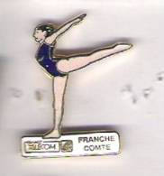 Pin's GYMNASTIQUE  FRANCE TELECOM    FRANCHE COMTE - Gymnastiek