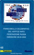 2002-tessera Filatelica "Vertice NATO, Federazione Russa - Philatelistische Karten