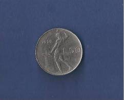 REPUBBLICA ITALIANA 50 LIRE 1958 VULCANO - 50 Lire