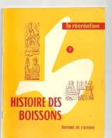 La Récréation N°7 Histoire Des Boissons Par J. Merand Editions De L´accueil - 6-12 Anni