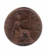 GREAT BRITAIN    1  PENNY  1902  (KM# 794.2) - D. 1 Penny