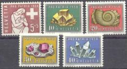 1958 Pro Patria Zum 86-90 / Mi 657-61 / Sc B272-6 / YT 606-10 Postfrisch/neuf/MNH - Nuovi