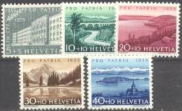 1955 Pro Patria Zum 71-75 / Mi 613-7 / Sc B242-6 / YT 562-6 Postfrisch/neuf/MNH - Neufs