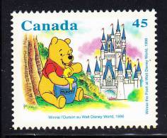 Canada MNH Scott #1621i 45c Winnie The Pooh At Walt Disney World, 1996 Single From Souvenir Sheet - Winnie The Pooh - Neufs