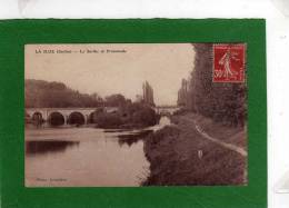 72. LA SUZE. LA SARTHE ET PROMENADE  Cpa 1920  Photo Lemaitre - La Suze Sur Sarthe