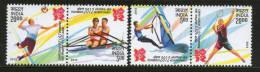 India 2012 London Olympic Games Badminton Sailing Rowing Handball Sport Se-tenant 4v MNH - Summer 2012: London