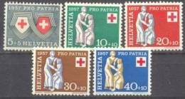 1957 Pro Patria Zum 81-85 / Mi 641-5 / Sc B262-6 / YT 590-4 Postfrisch/neuf/MNH - Ungebraucht