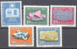 1961 Pro Patria Zum 103-7 / Mi 731-5 / Sc B303-7 / YT 677-81 Postfrisch/neuf/MNH - Nuevos