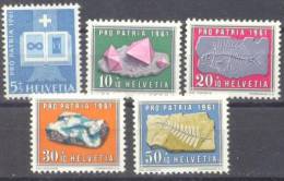 1961 Pro Patria Zum 103-7 / Mi 731-5 / Sc B303-7 / YT 677-81 Postfrisch/neuf/MNH - Ungebraucht