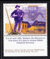 Canada MNH Scott #1606a With French Descriptive Tab 45c Skookum Jim Mason Stakes 1st Claim - Ongebruikt