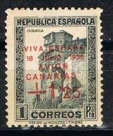 Sello Patriotico CANARIAS, 1,20 Pts Sobre 1 Pta, Guerra Civil, Num 19 ** - Nationalist Issues